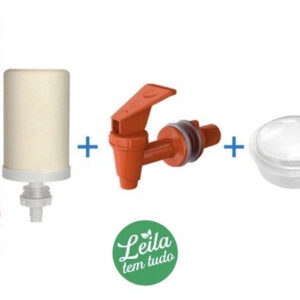 Kit reposição: 1 torneira + 1 vela esterilizante + 1 boia