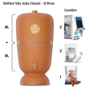 Filtro São João Classic - 8 litros - 2 velas - 2 boias